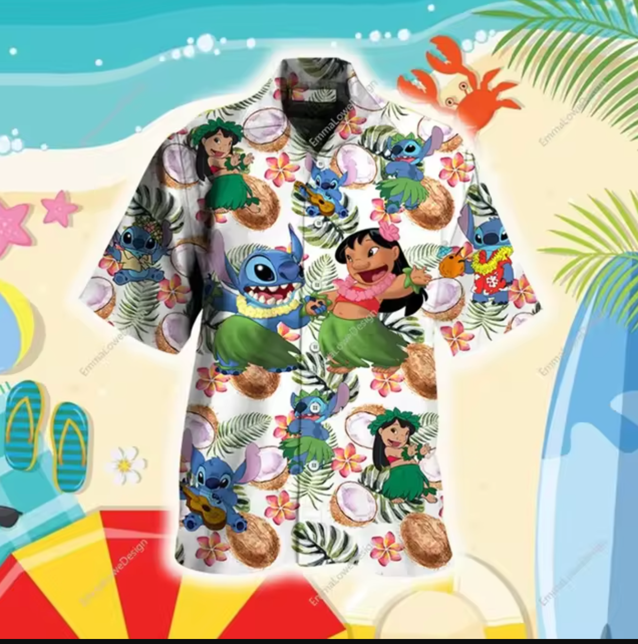 Lilo and Stich Hawaiian Summer T-shirts